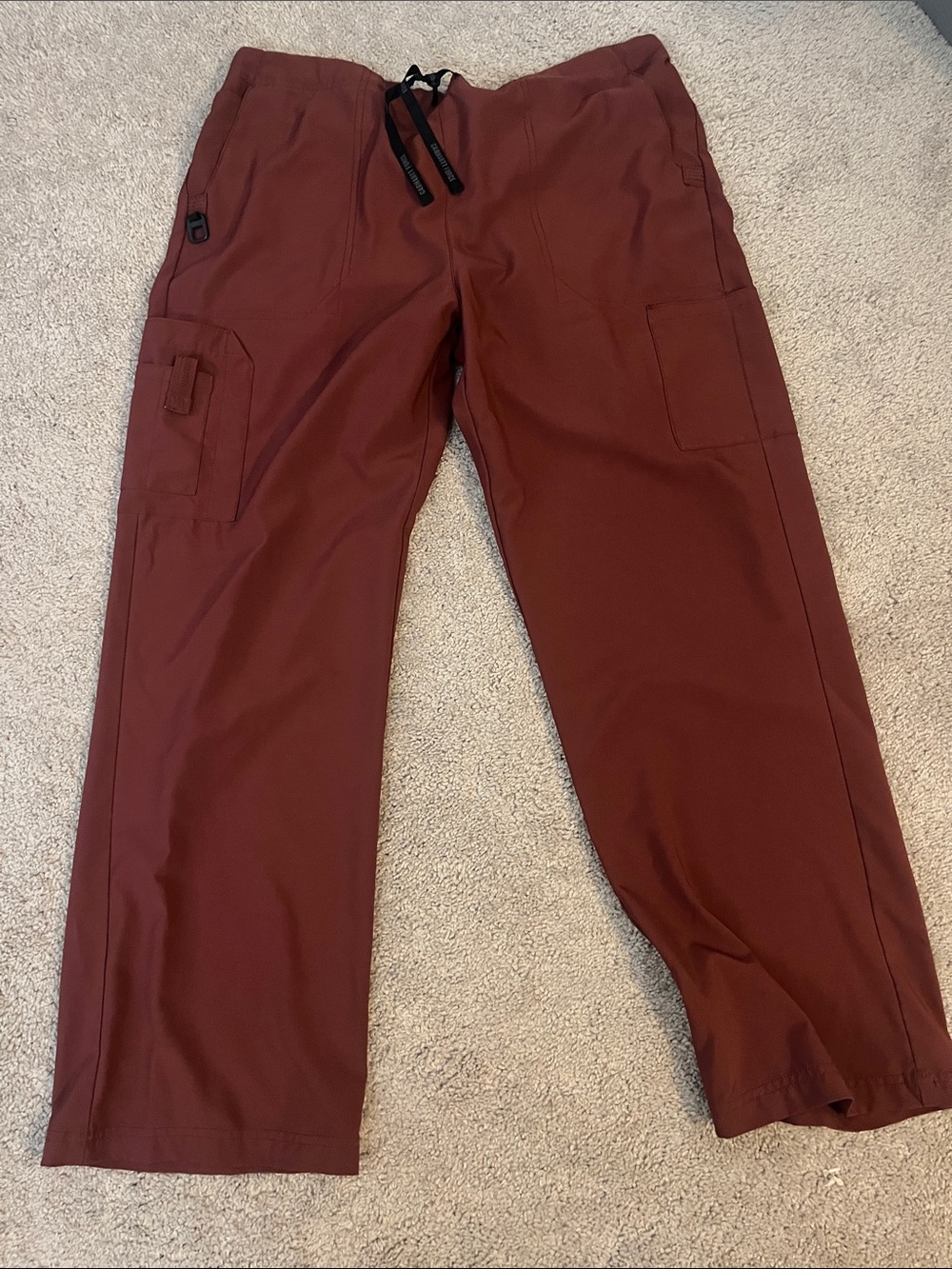 Carhartt Women's Maroon Cargo Pants with Utility Pockets